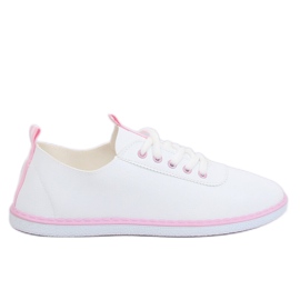 Sneakers da donna bianche e rosa XJ-2918 Pink bianca