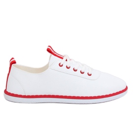 Sneakers da donna bianche e rosse XJ-2918 Red bianco