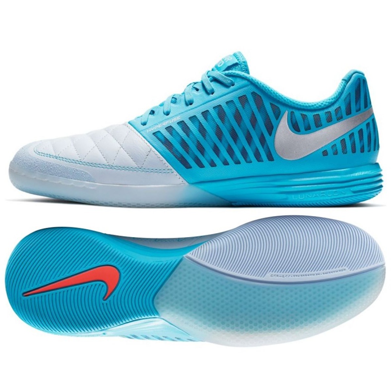 Scarpe indoor Nike Lunargato Ii Ic M 580456-404 multicolore blu