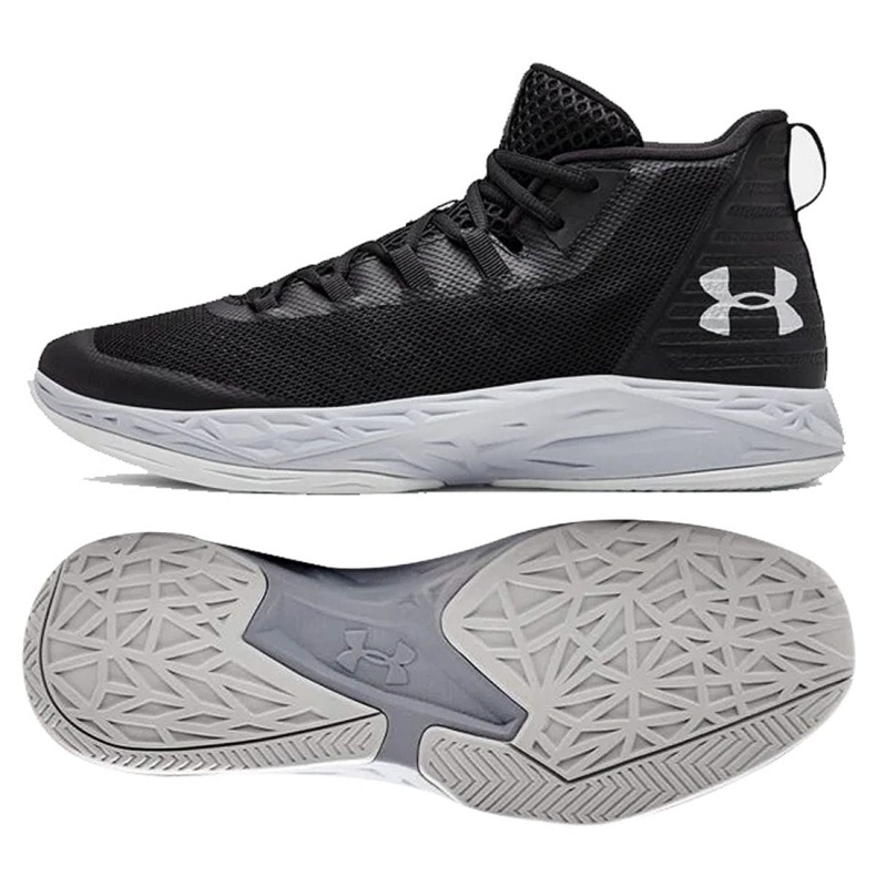 Under Armour Scarpe da basket Ua Jet Mid M 3020623-003 nero nero