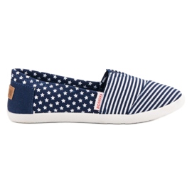 SHELOVET Slip in tessuto blu