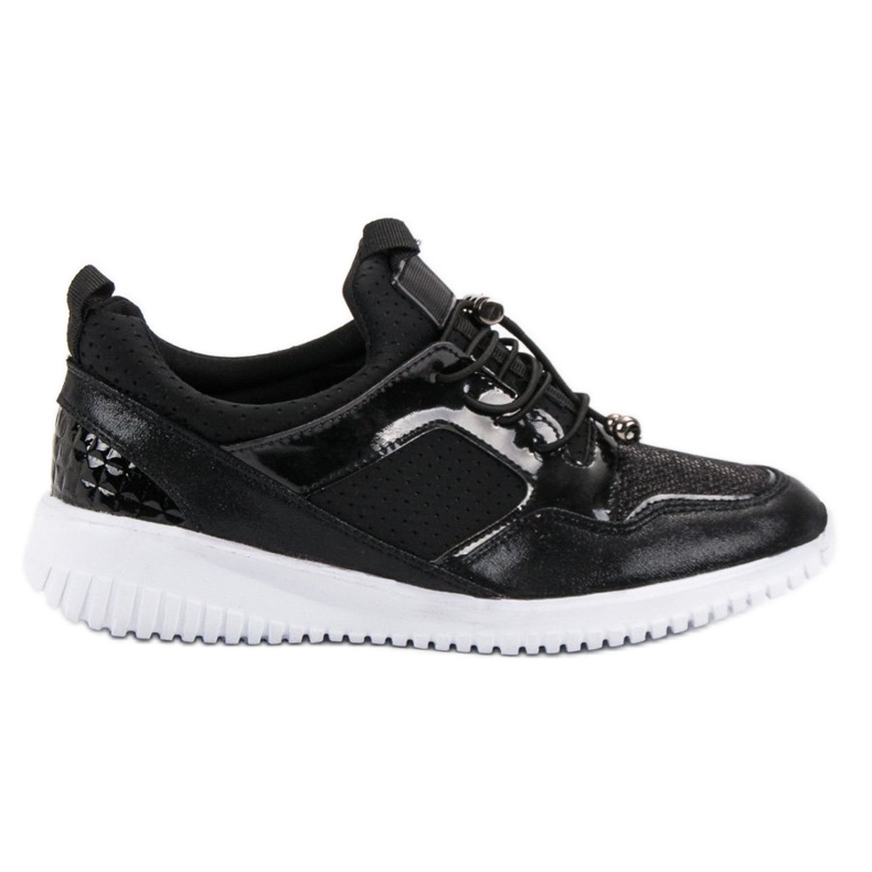 Scarpe sportive con coulisse nero