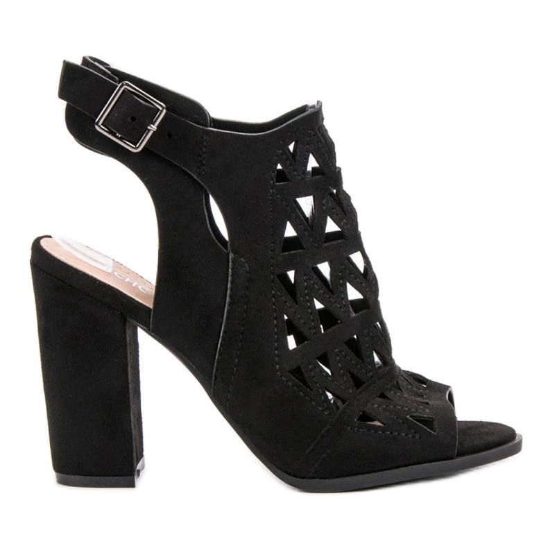 Chc Shoes Sandali costruiti traforati nero