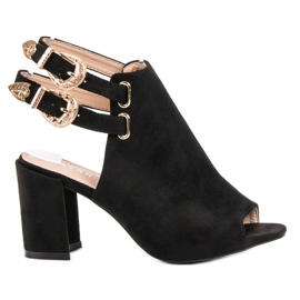 Erynn Sandali eleganti costruiti nero