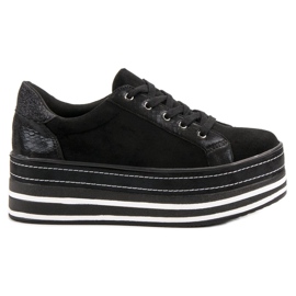 Weide Scarpe Da Ginnastica Sulla Piattaforma nero