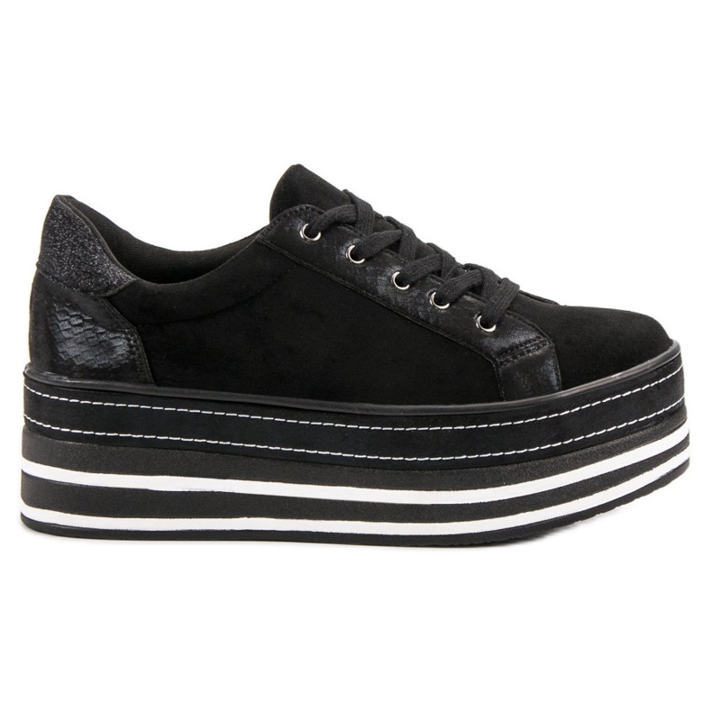 Weide Scarpe Da Ginnastica Sulla Piattaforma nero