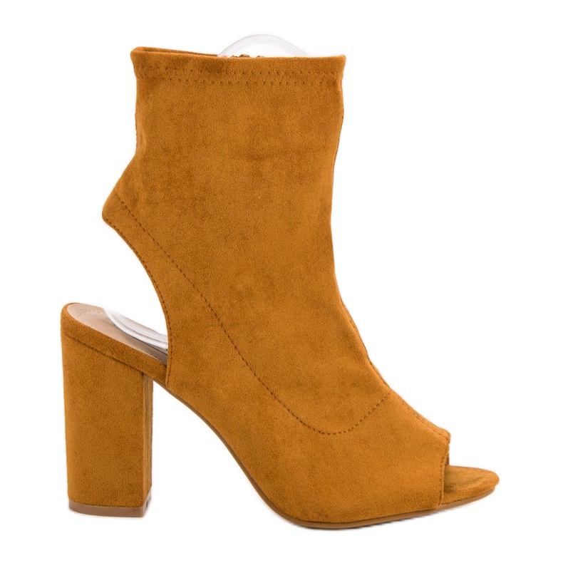 Nio Nio Stivali open toe senape giallo