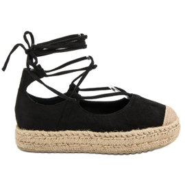 Corina Espadrillas annodate nere nero