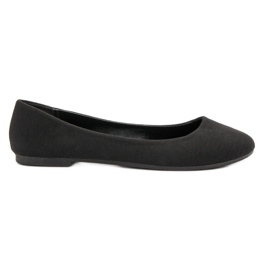 Ideal Shoes Ballerine in tessuto nero