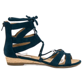 Corina Sandali romani blu navy