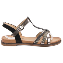 Sandali casual VINCEZA nero grigio
