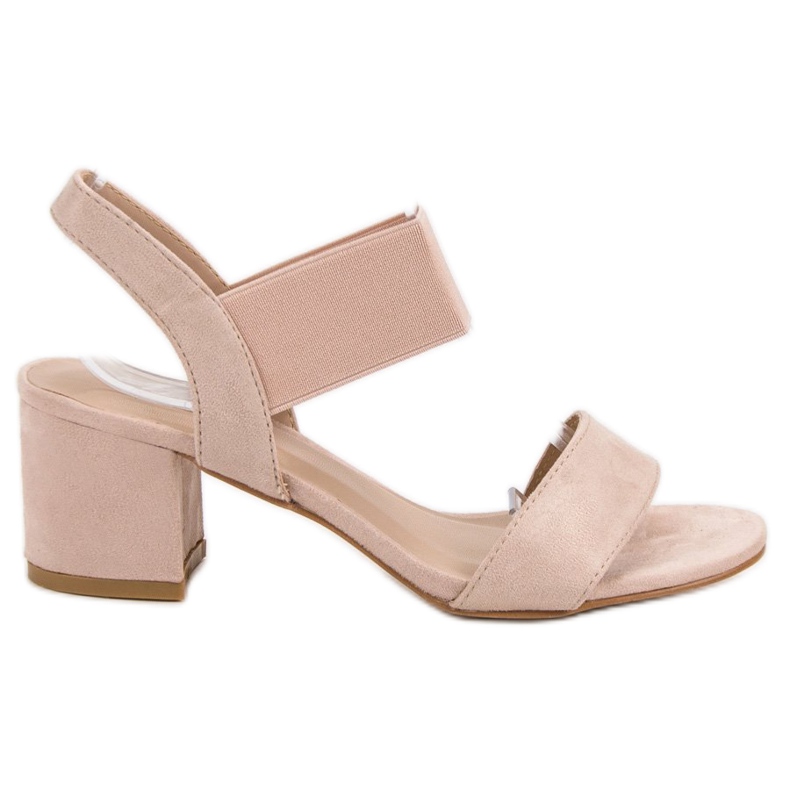 Sandali con tacco alto rosa