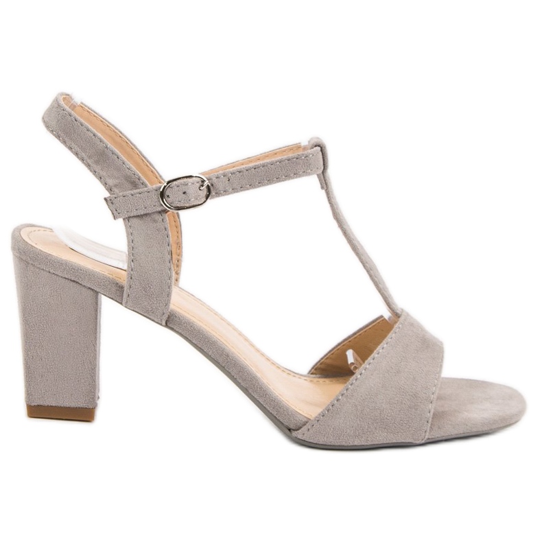 Jumex Sandali in pelle scamosciata grigi grigio