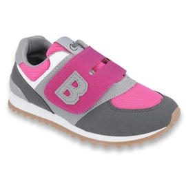 Scarpe per bambini Befado fino a 23 cm 516Y039 rosa grigio