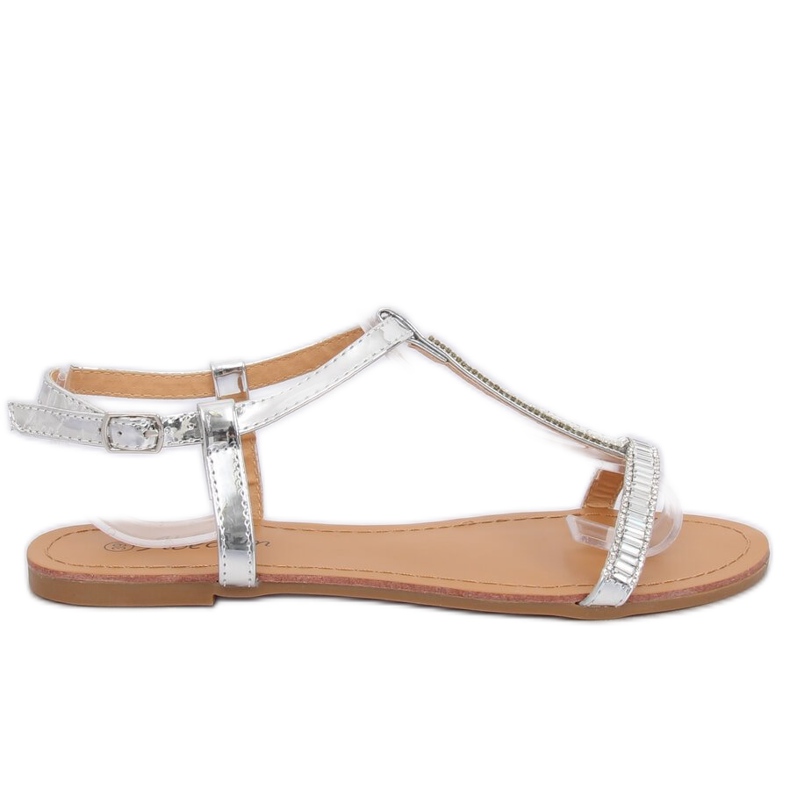 Sandali argento con zirconi SY644 Argento grigio