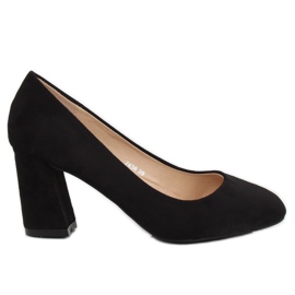 Décolleté sul palo nero 7436 Nero