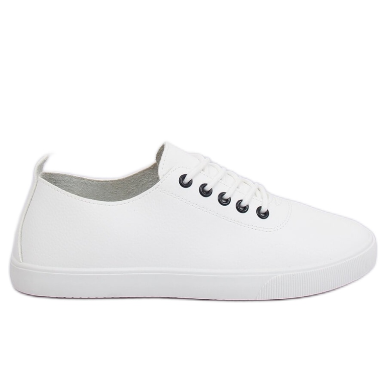 Sneakers bianche da donna WD009 WHITE / NAVY bianca