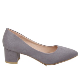 Grigio Décolleté tacco basso grigio G-136 Grigio