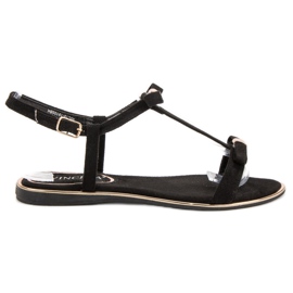 Sandali Con Fiocco VINCEZA nero