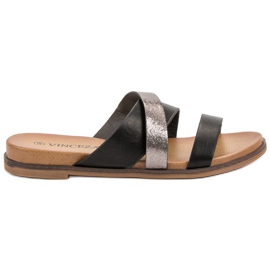 Vinceza Pantofole classiche nero
