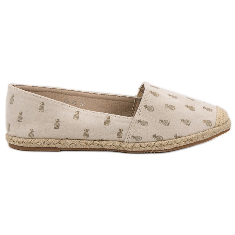 Lucky Shoes Espadrillas Beige In Ananas