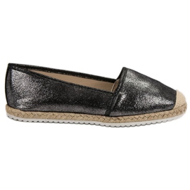 Lucky Shoes Espadrillas Nere Glitter nero