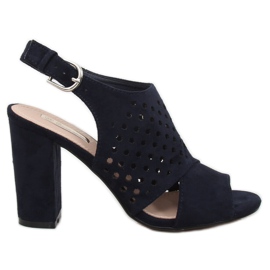 Sandali traforati blu navy WED557 Azul