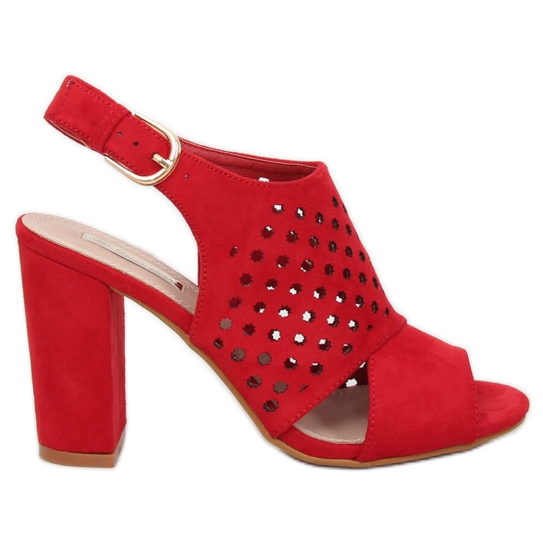 Sandali rossi traforati WED557 Rojo rosso