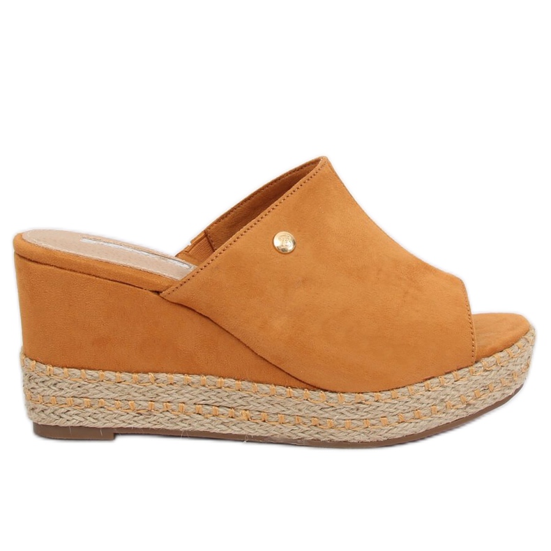 Camel MW-3M65 Sandali con zeppa color cammello marrone