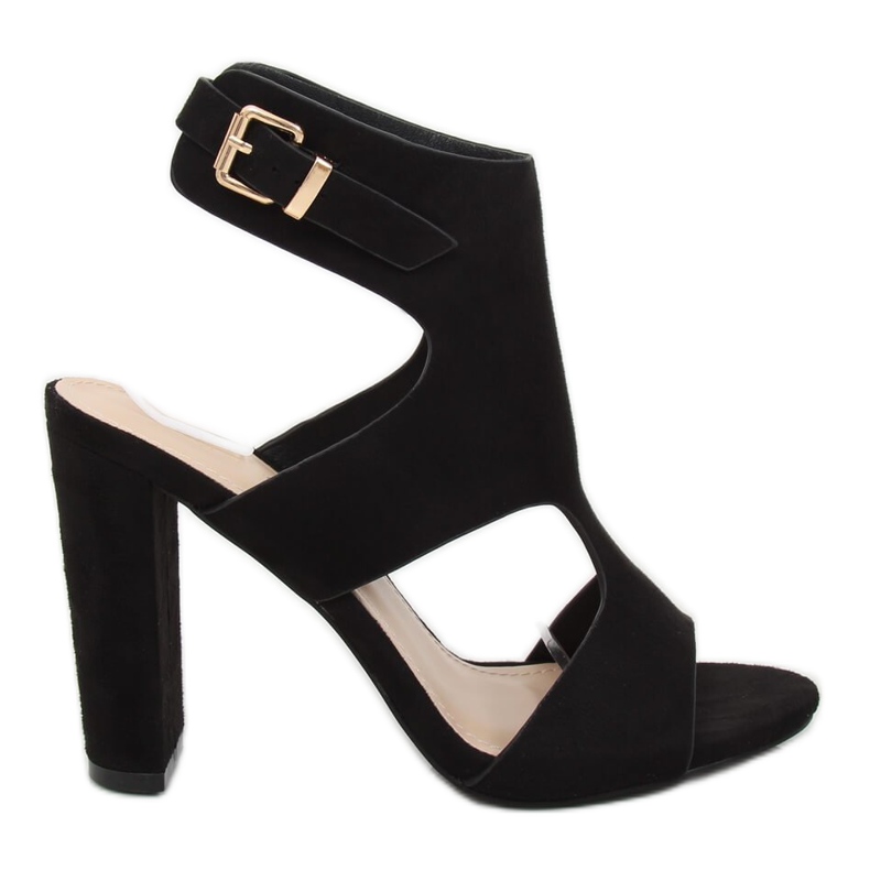 Sandali neri sul post J-8711 Black nero
