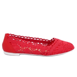 Ballerine traforate rosse 4701 Red rosso