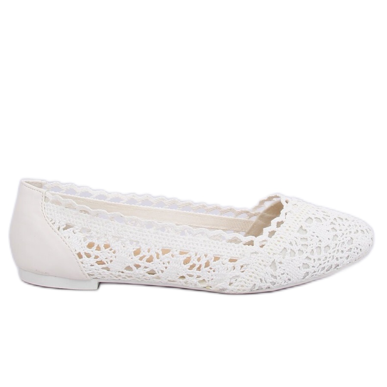 Ballerine traforate bianche 4701 White bianca