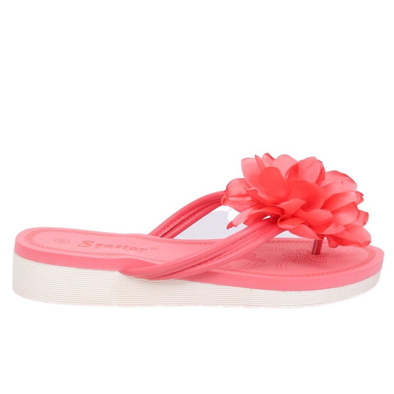 Infradito con fiore rosa CK103 Coral