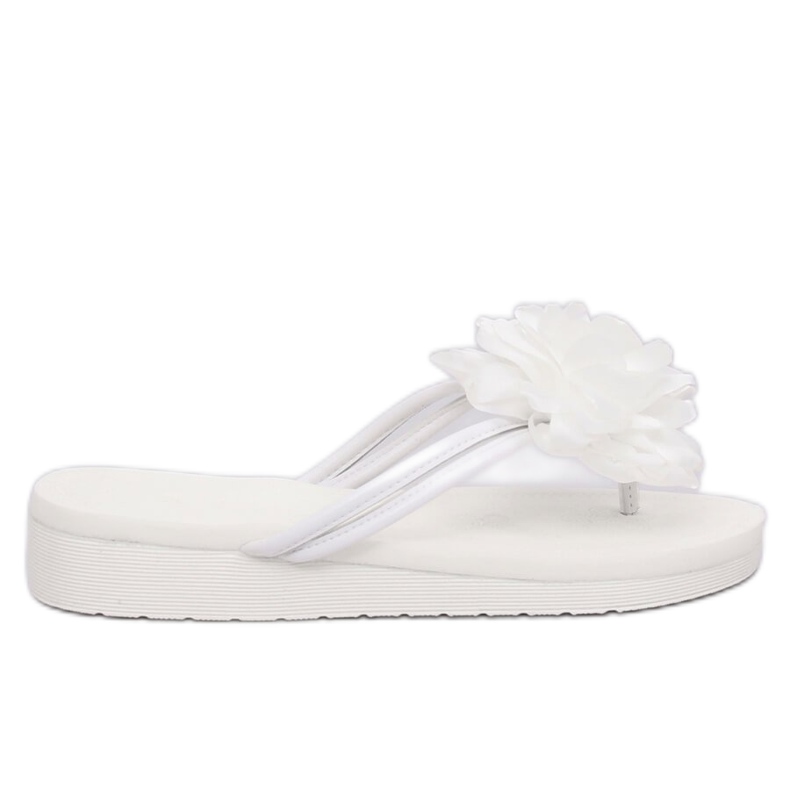 Infradito bianche con fiore CK103 White bianca