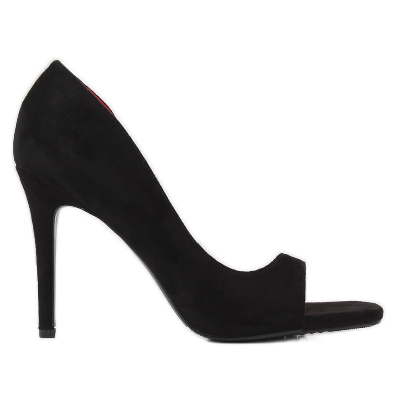 Décolleté con dito aperto nero G70270 Nero