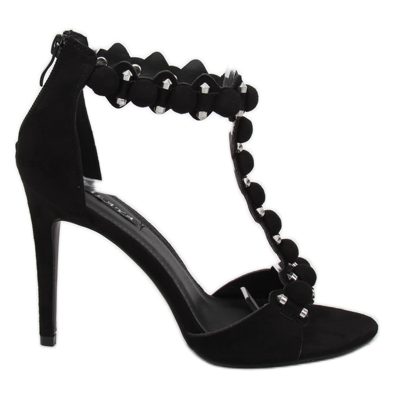 Sandali neri su tacco alto GH-5A5733 Black nero