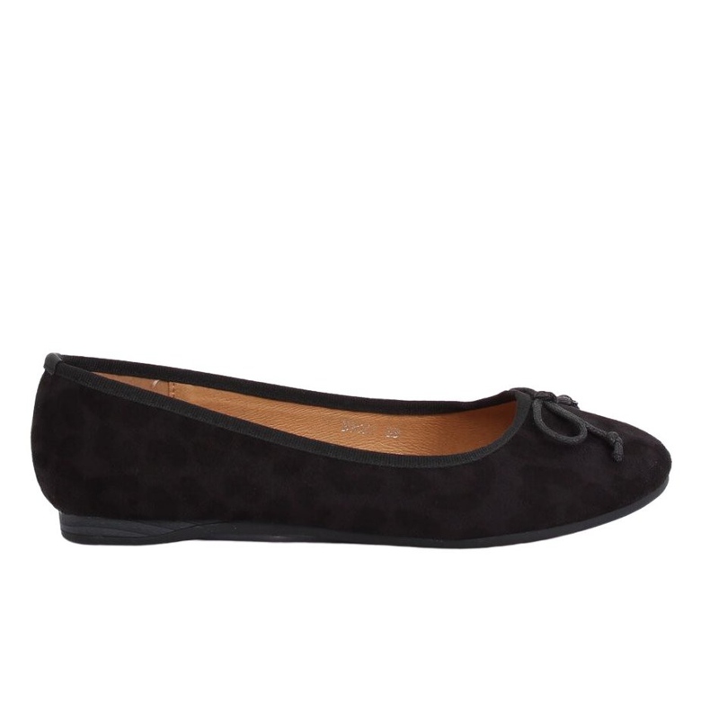 Ballerine da donna leopardate nere H9021 Negro nero