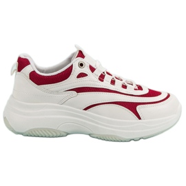 Sneakers bianche e rosse bianco rosso