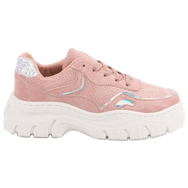 Sneakers rosa alla moda