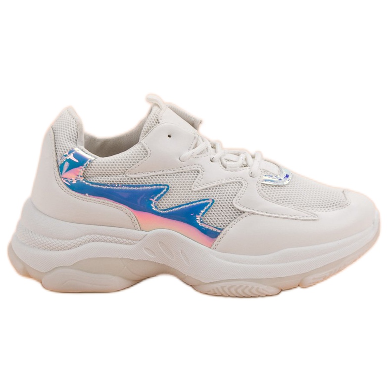 Kayla Sneakers Bianche Con Effetto Holo bianca