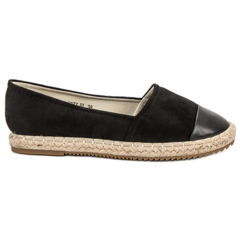 Super Me Espadrillas in camoscio nero