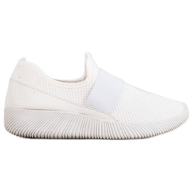 Scarpe sportive slip-on bianca