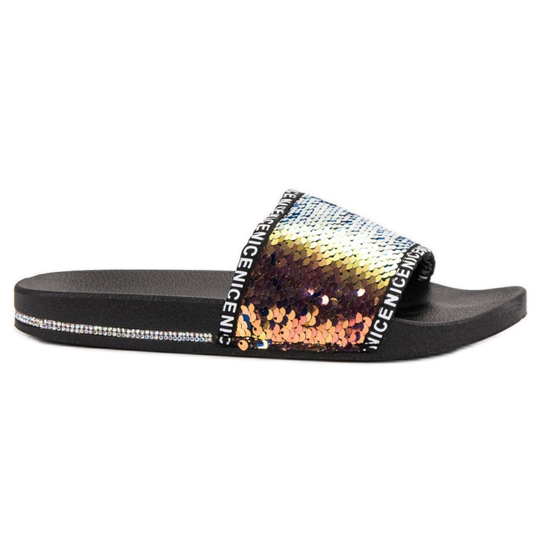 Seastar Pantofole con paillettes multicolore giallo