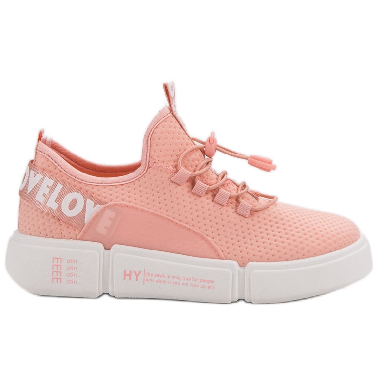 Scarpe sportive con polsino Love rosa