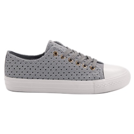 Sneakers in tessuto grigio