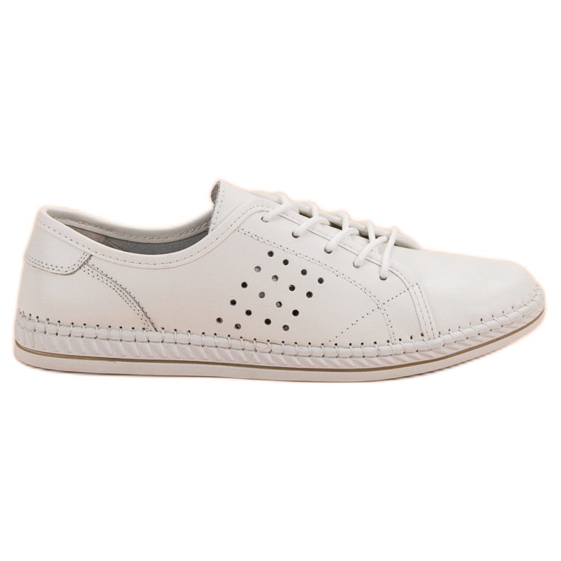 Kylie Scarpe stringate in pelle bianca