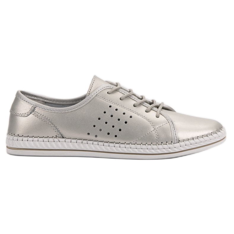 Kylie Scarpe stringate in pelle grigio