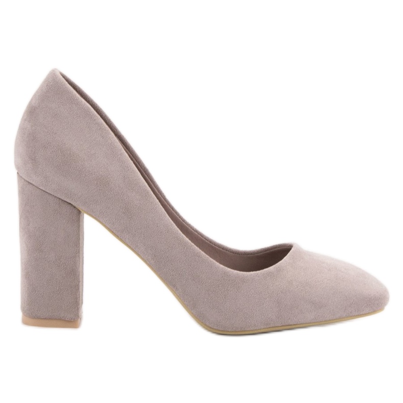 Small Swan Décolleté classiche in pelle scamosciata grigio
