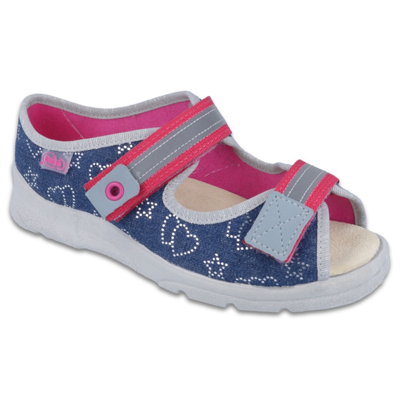 Scarpe per bambini Befado 869Y134 blu navy rosa multicolore