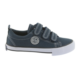 Sneaker American Club blu navy con velcro bianca